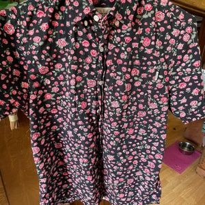 DRAVUS shirt sleeve print Roses